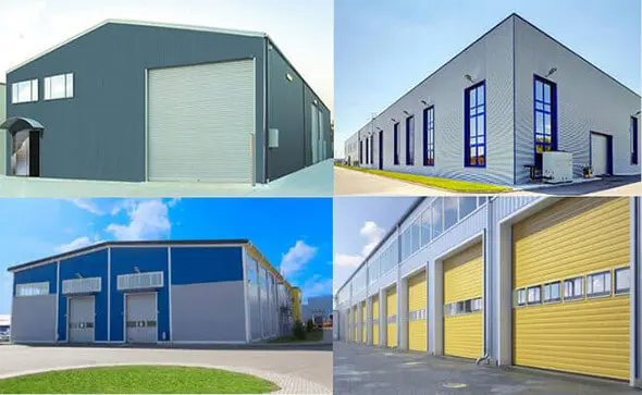 Innovative commercial office building design with steel construction.