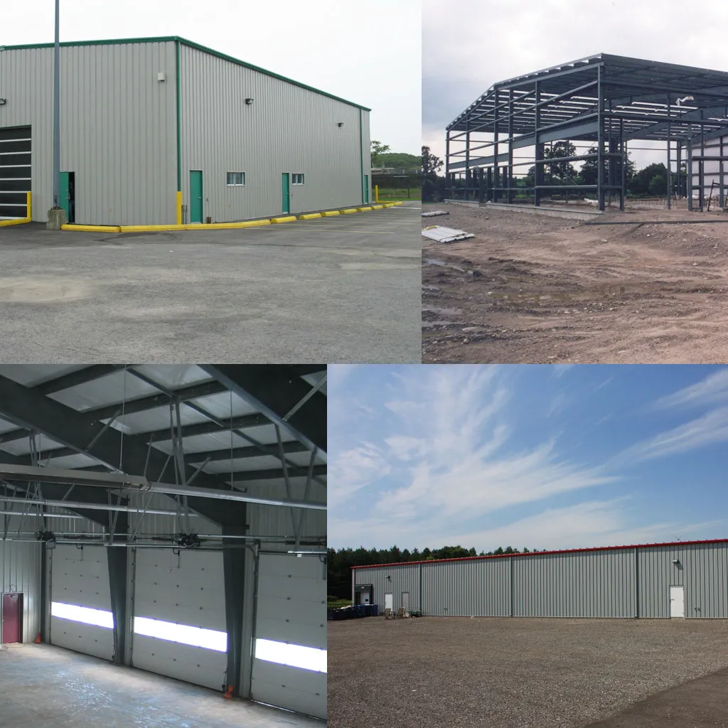 Innovative commercial office building design with steel construction.